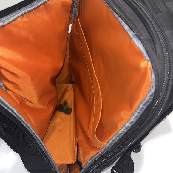 eBags EB2146-16 TLS Travel Professional Slim Laptop Backpack Black Orange - Picture 7 of 7